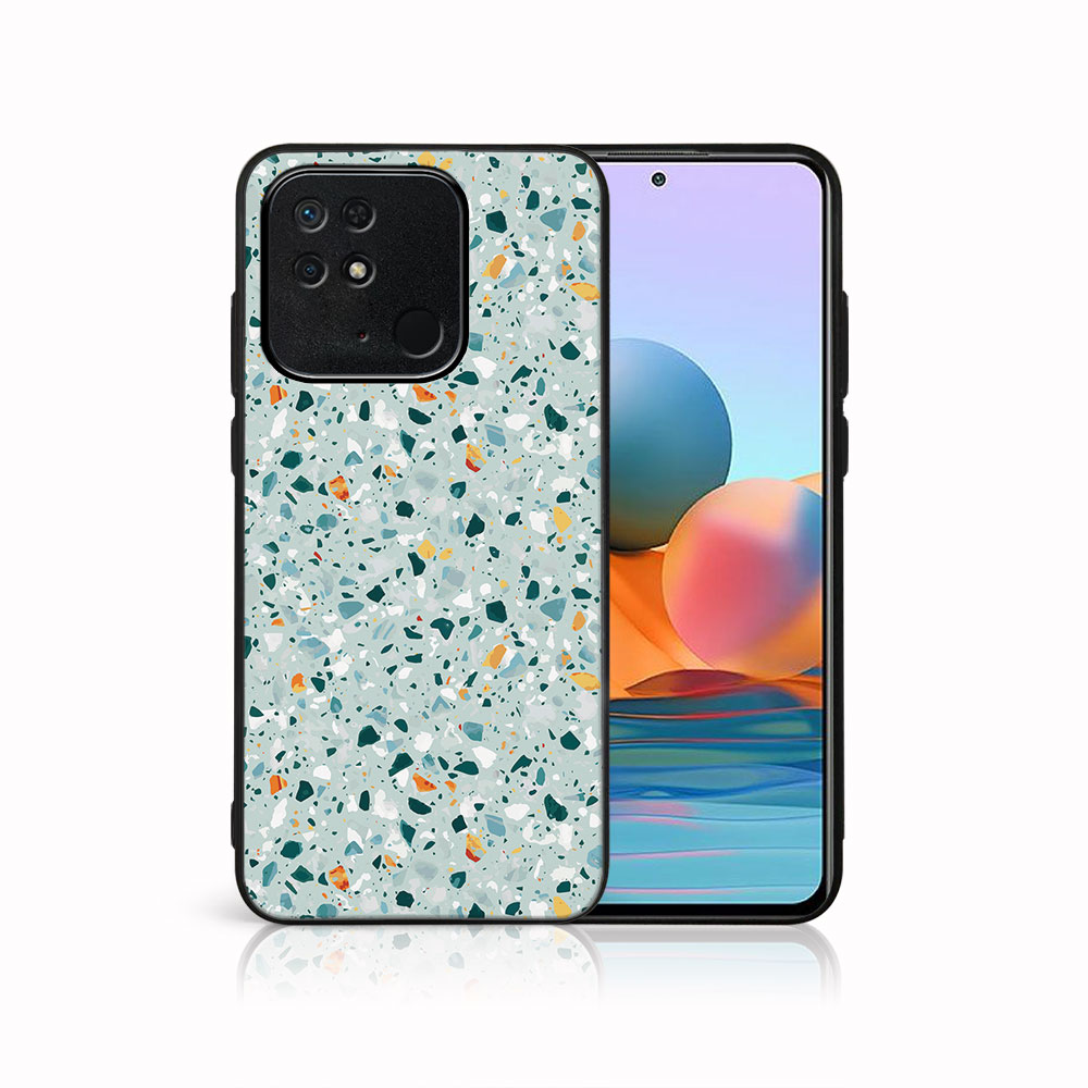 Levně MY ART Ochranný obal Xiaomi Redmi 10C -BLUE TERRAZZO (164)