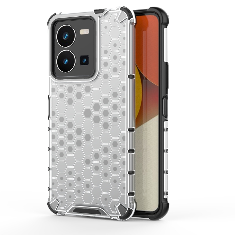 HONEYCOMB Ochranný kryt Vivo Y35 bílý