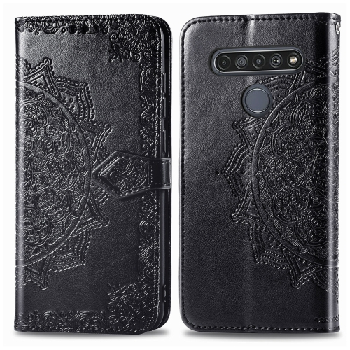 FORCELL ART Peňaženkový kryt LG K61 ORNAMENT černý