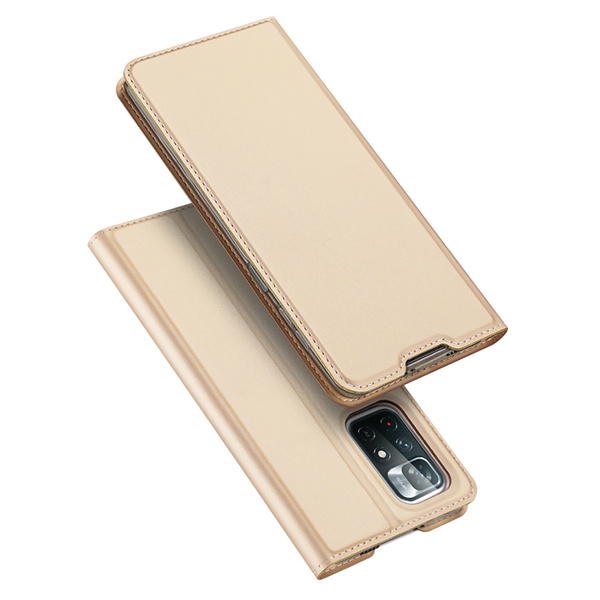Levně DUX Peněženkový kryt Xiaomi Poco M4 Pro 5G / Redmi Note 11S 5G zlatý