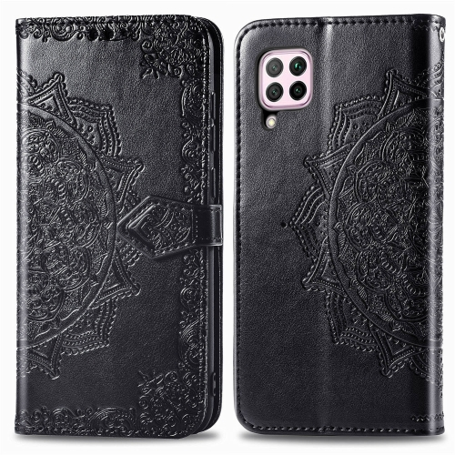 FORCELL ART Peňaženkový kryt Huawei P40 Lite ORNAMENT černý
