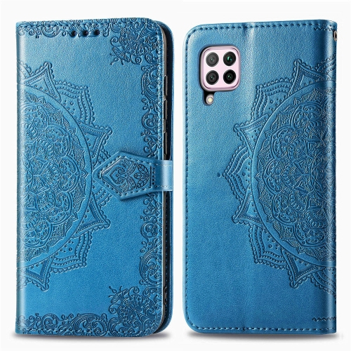 FORCELL ART Peňaženkový kryt Huawei P40 Lite ORNAMENT modrý