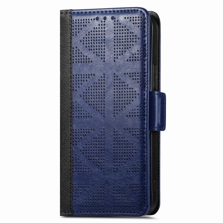 Levně GRID Peněženkový kryt Apple iPhone 12 / 12 Pro modrý