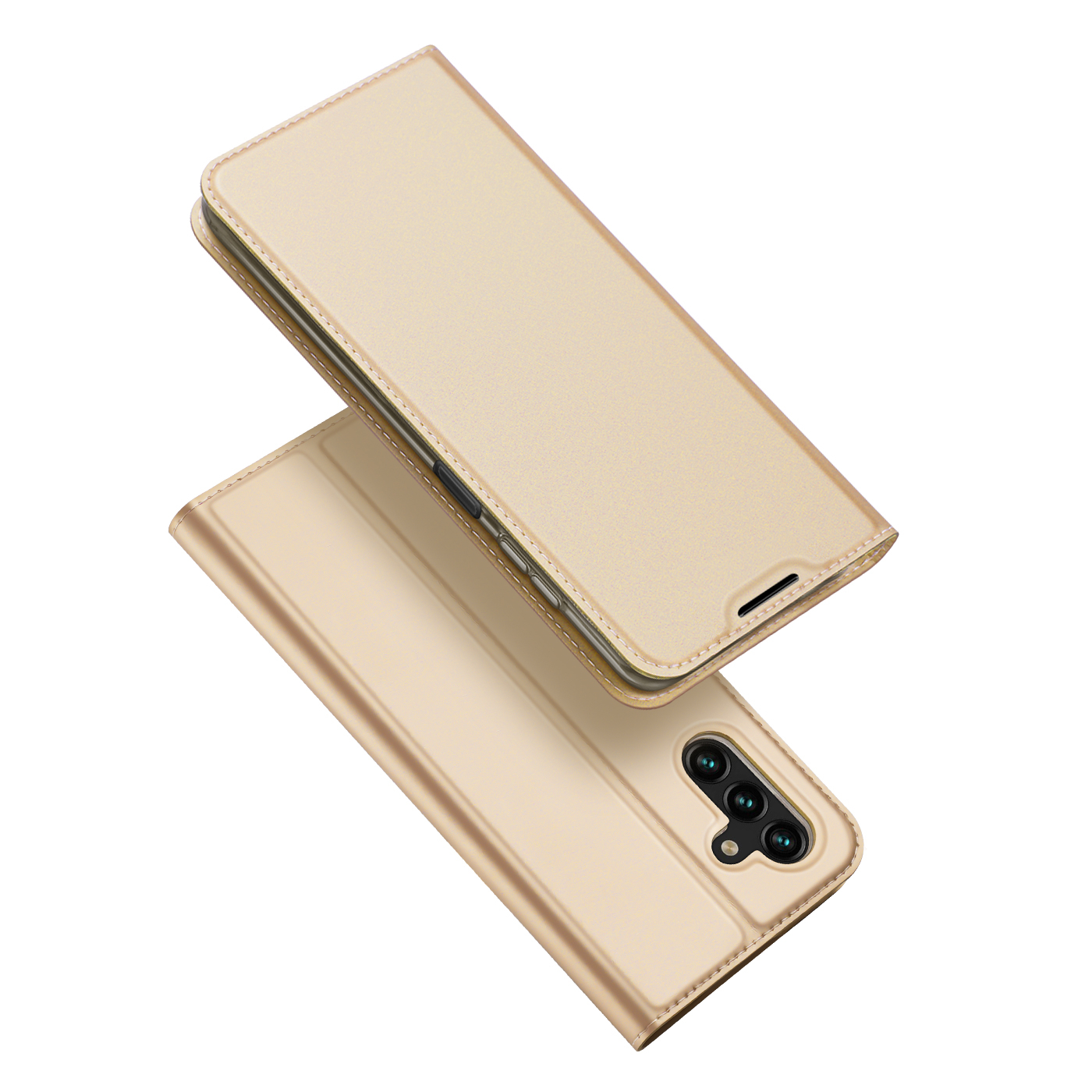 Levně DUX Peněženkový kryt Samsung Galaxy A13 5G zlatý