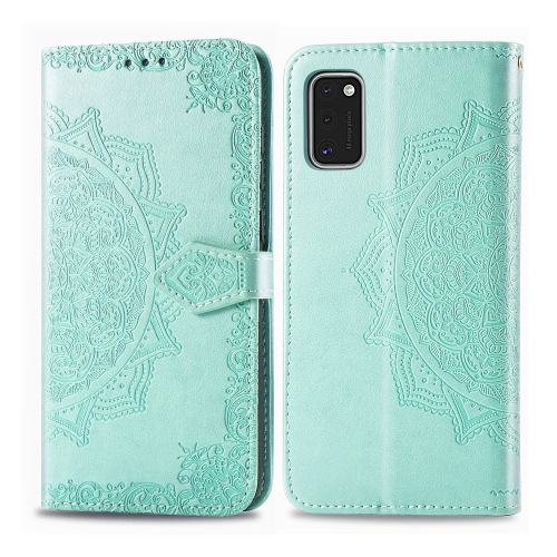 FORCELL ART Peňaženkový kryt Samsung Galaxy A41 ORNAMENT zelený