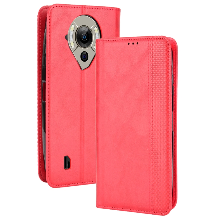 Levně BUSINESS Peněženkový kryt pro Oukitel WP16 červený