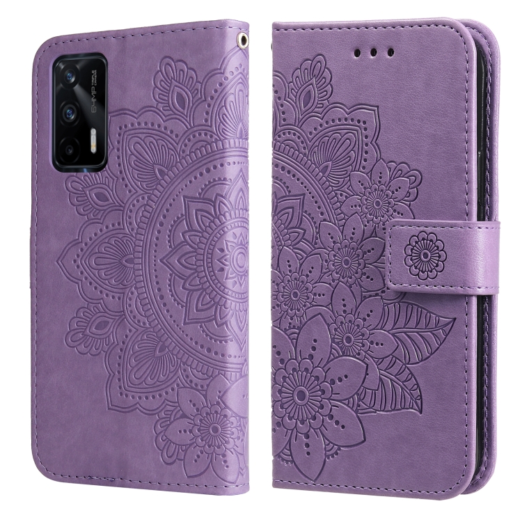 ART Peněženkový kryt Realme GT Master Edition MANDALA fialový
