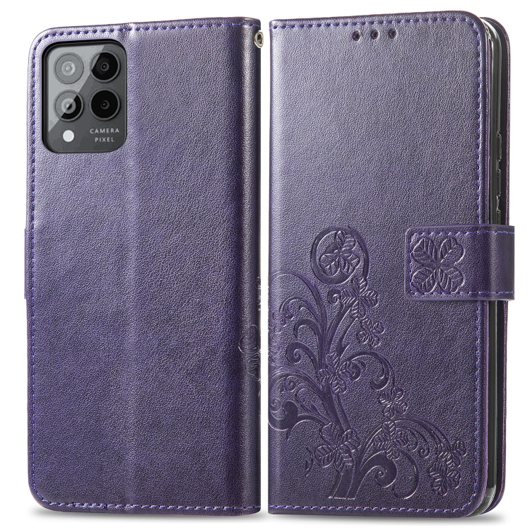 Levně ART FLOWERS Peňaženkový kryt T Phone Pro / T Phone Pro 2023 fialový