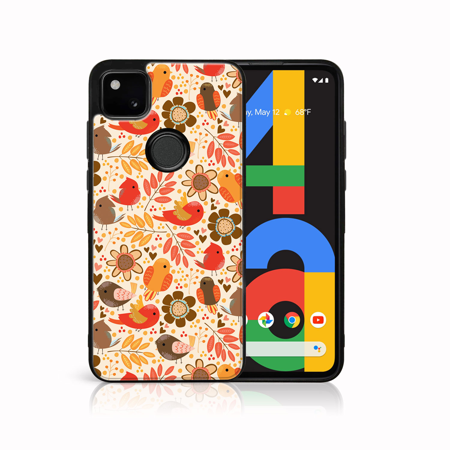 Levně MY ART Silikonový kryt Google Pixel 4a BIRD S (004)