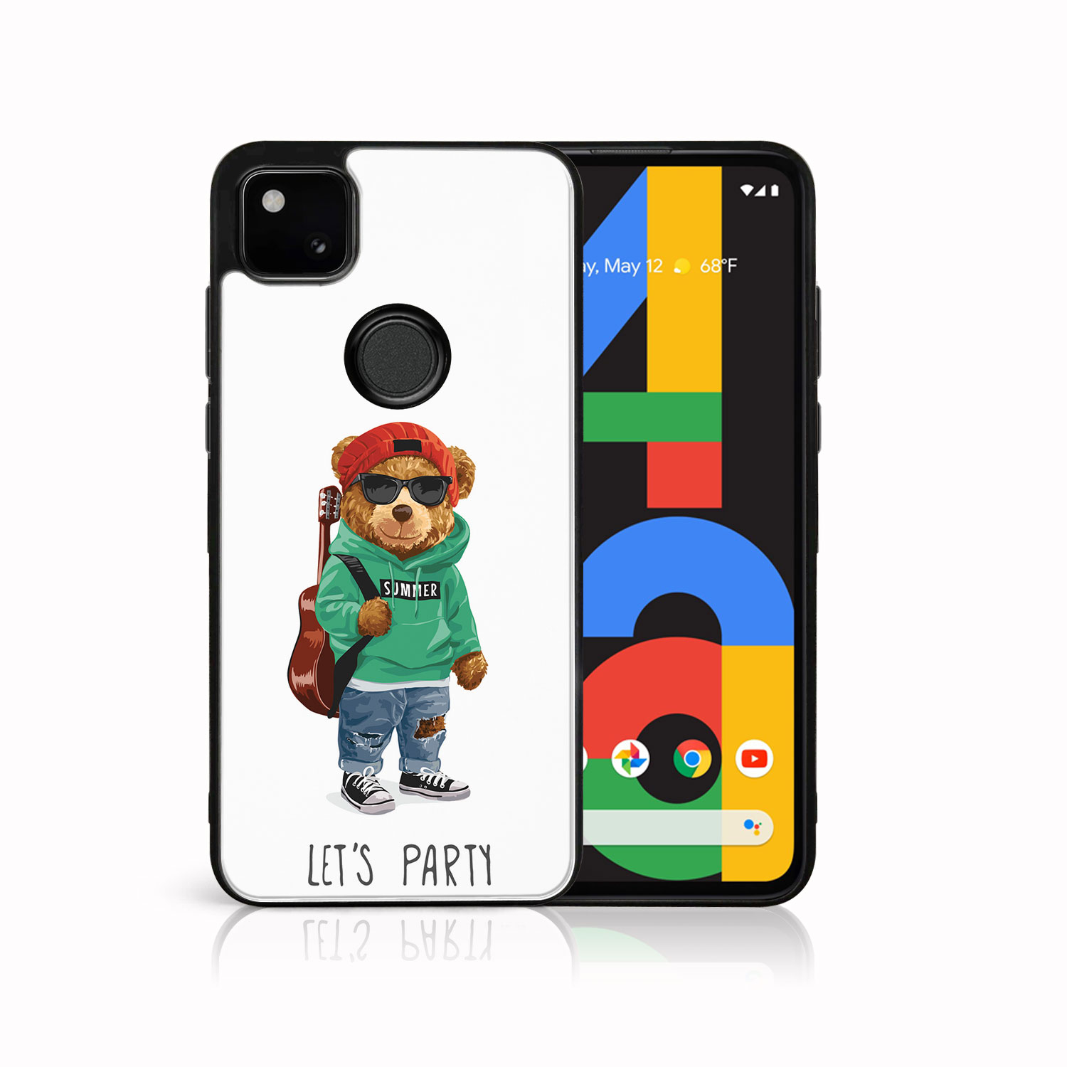 Levně MY ART Silikonový kryt Google Pixel 4a BEAR (008)