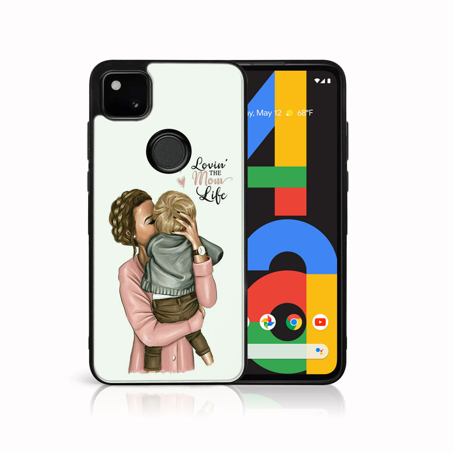 Levně MY ART Silikonový kryt Google Pixel 4a MOM LIFE (118)