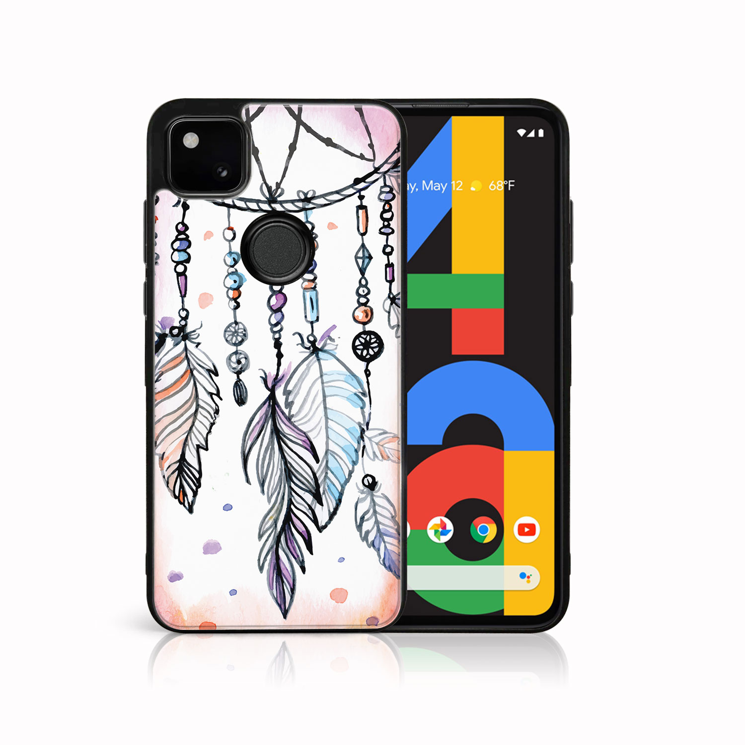 Levně MY ART Silikonový kryt Google Pixel 4a LAPAČ SNOV (020)