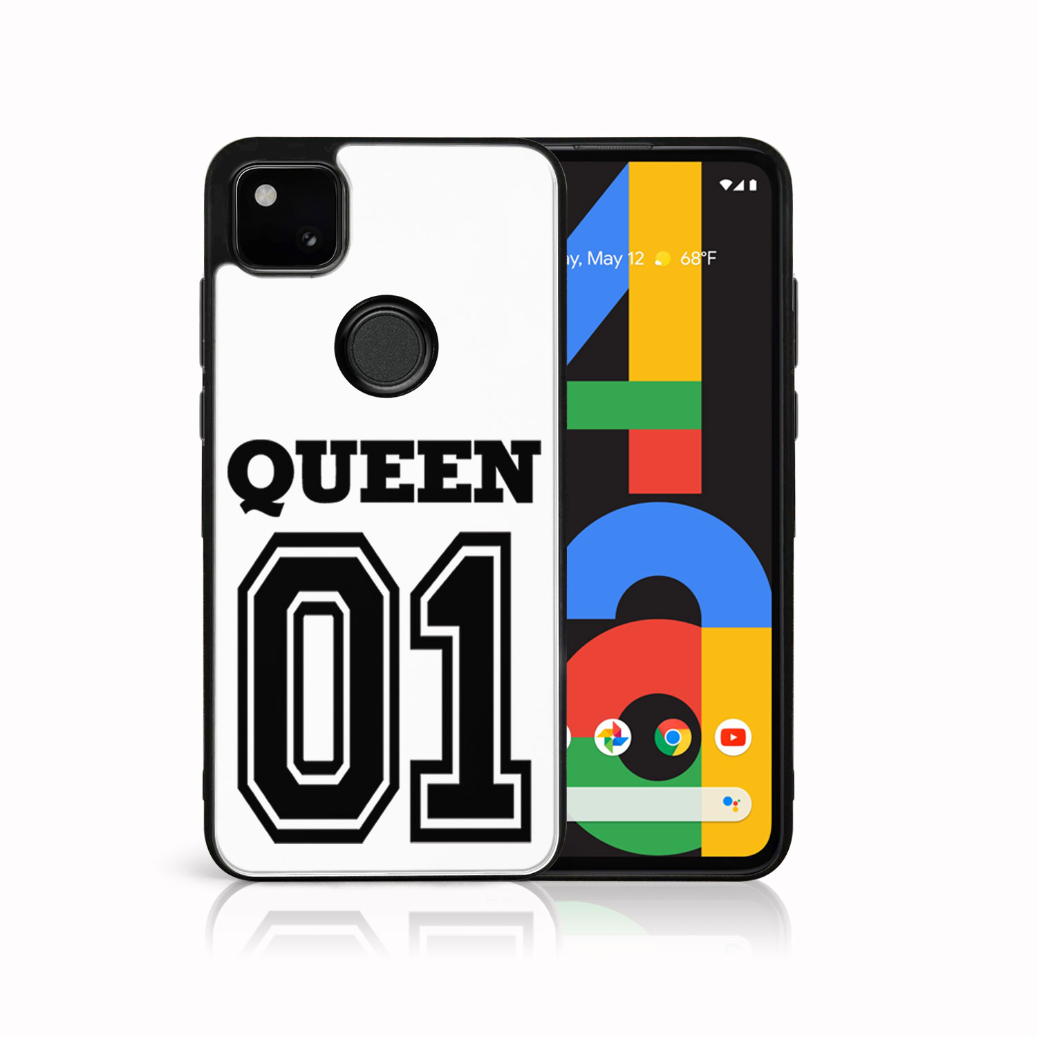 Levně MY ART Silikonový kryt Google Pixel 4a QUEEN (030)