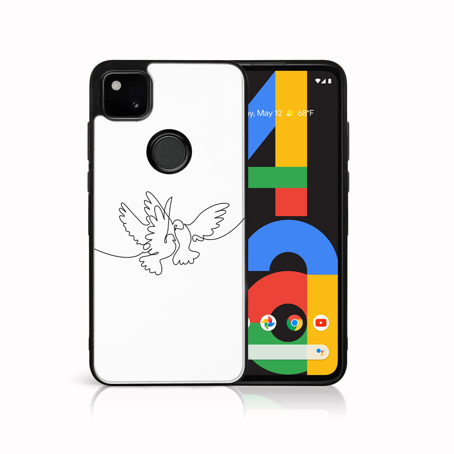 Levně MY ART Silikonový kryt Google Pixel 4a DOVE (031)