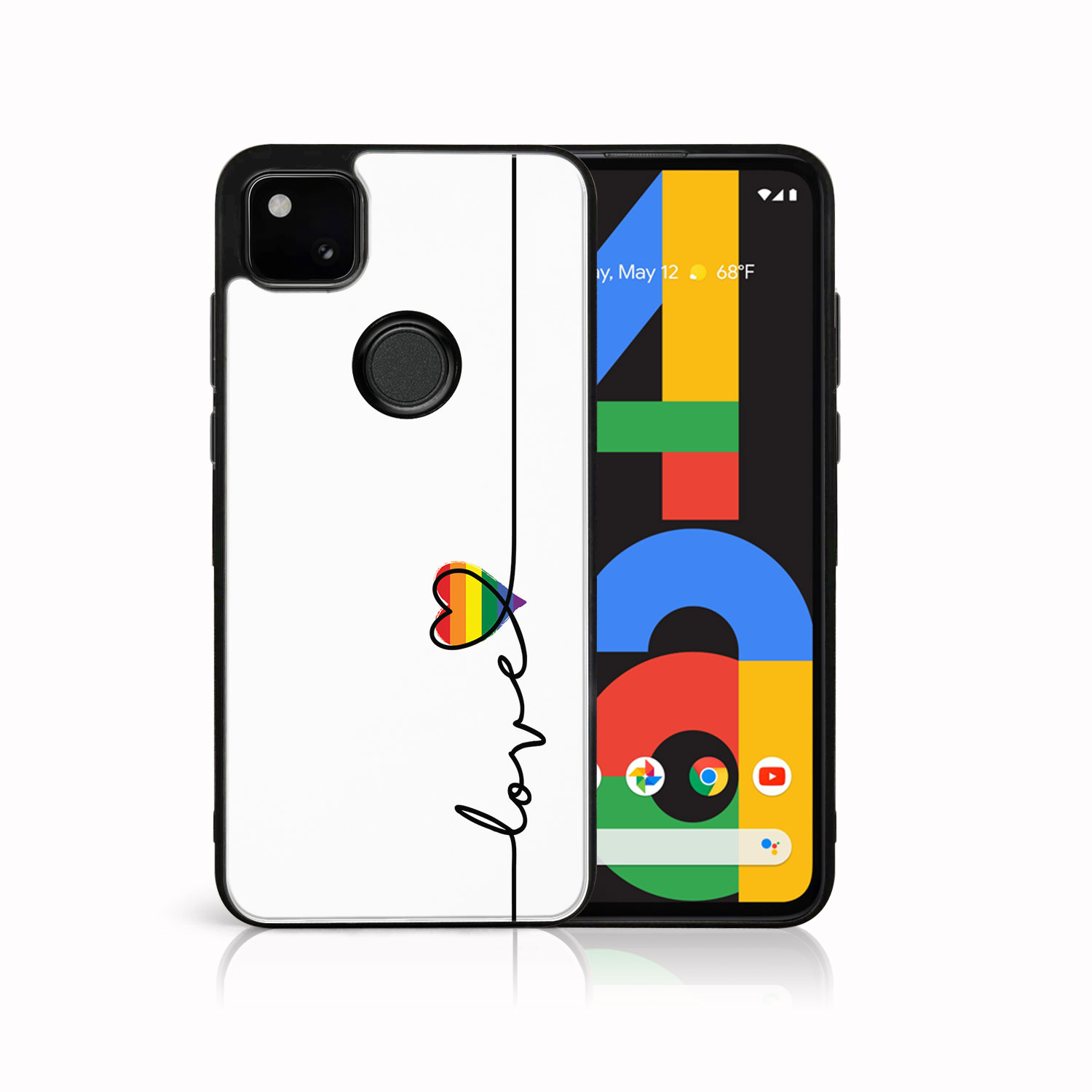 Levně MY ART Silikonový kryt Google Pixel 4a LOVE (054)