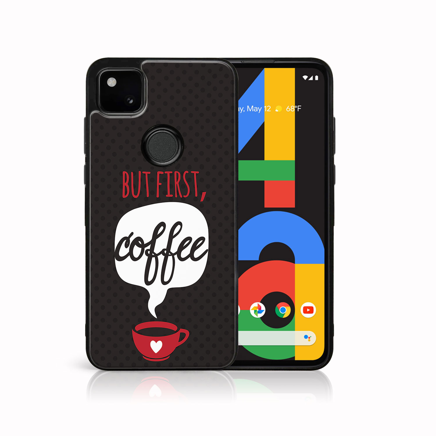 Levně MY ART Silikonový kryt Google Pixel 4a COFFEE (056)