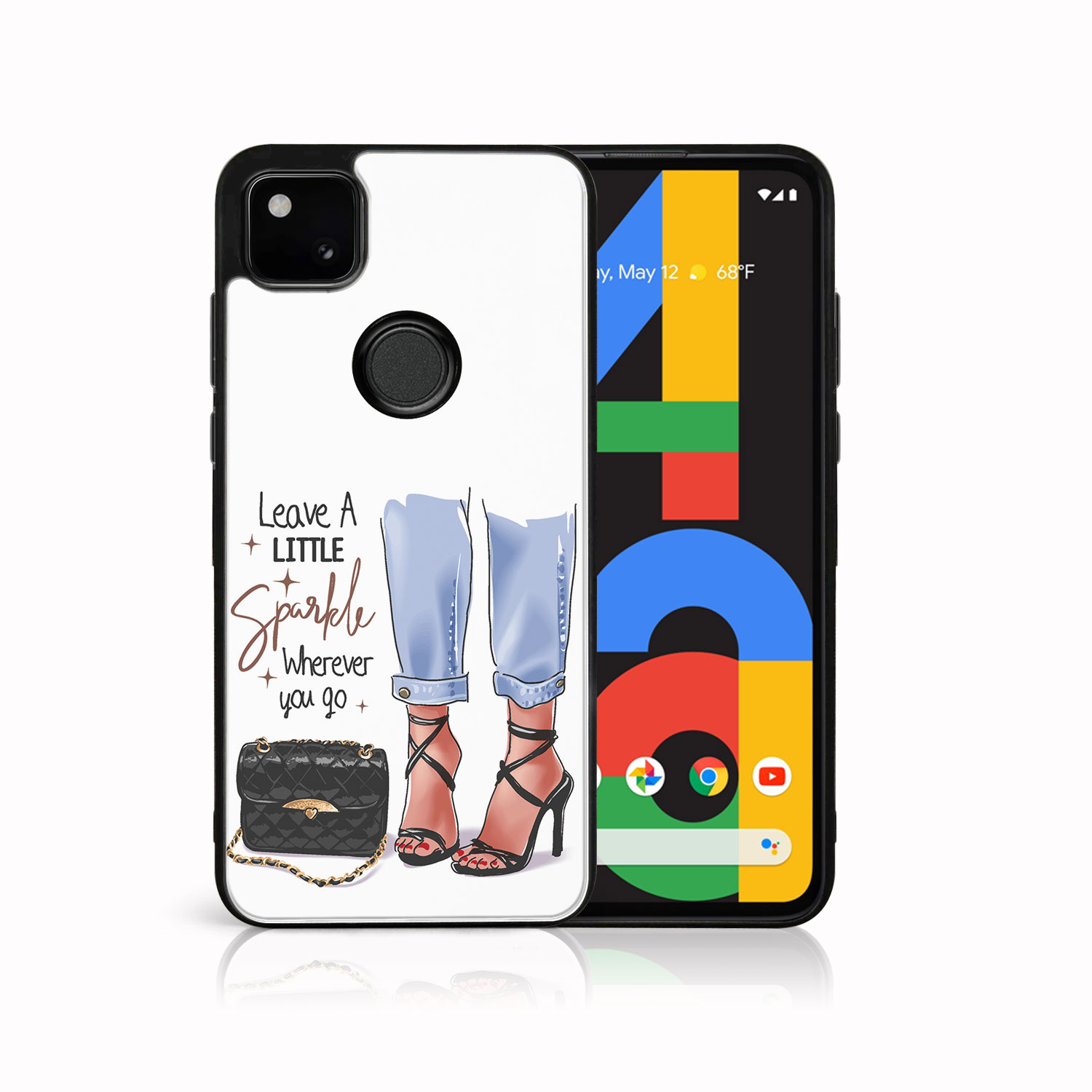 Levně MY ART Silikonový kryt Google Pixel 4a SHOES (061)