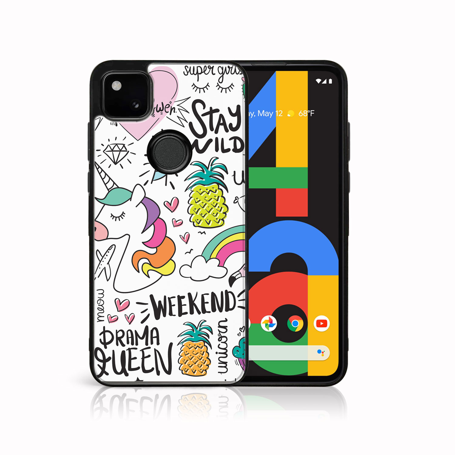 Levně MY ART Silikonový kryt Google Pixel 4a UNICORN (063)