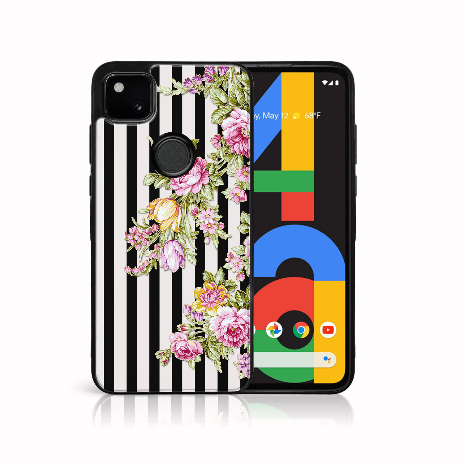 Levně MY ART Silikonový kryt Google Pixel 4a STRIPS (176)