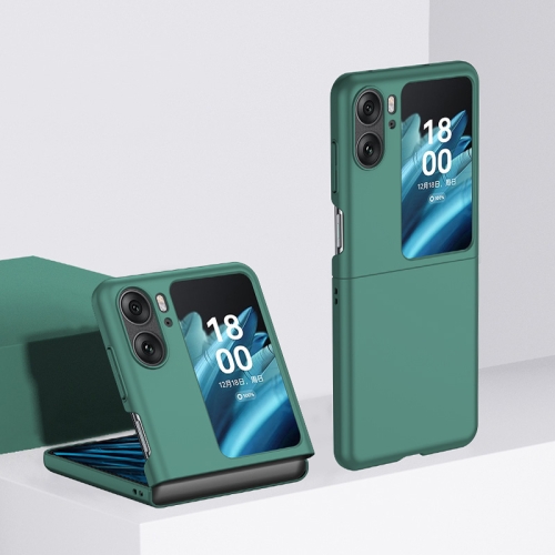 PLASTIC Ochranný plastový kryt OPPO Find N2 Flip tmavě zelený