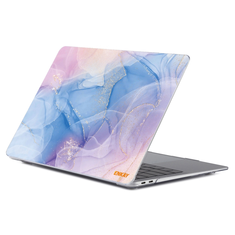 Levně ENKAY MARBLE Pouzdro pro MacBook Pro 14" A2442 / A2279 PURPLE
