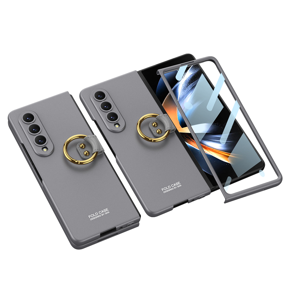 Levně GKK HOOK Kryt držákem Samsung Galaxy Z Fold 4 5G stříbrný
