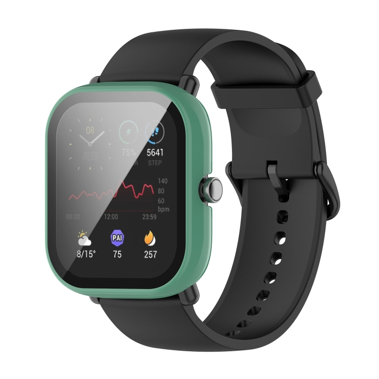 Plastový kryt s ochranným sklem pro Xiaomi Amazfit GTS 2 Mini zelený