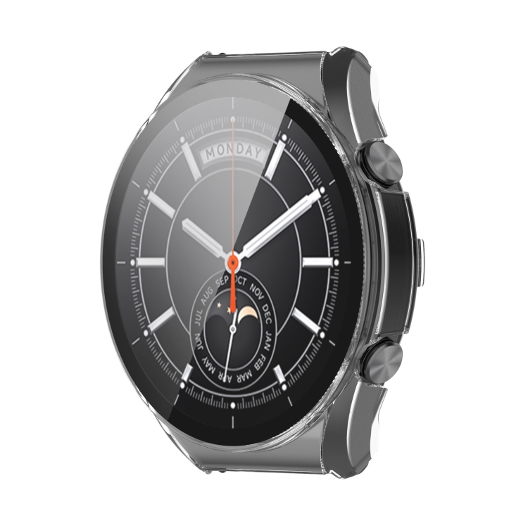 Plastový kryt s ochranným sklem pro Xiaomi Watch S1 průhledný