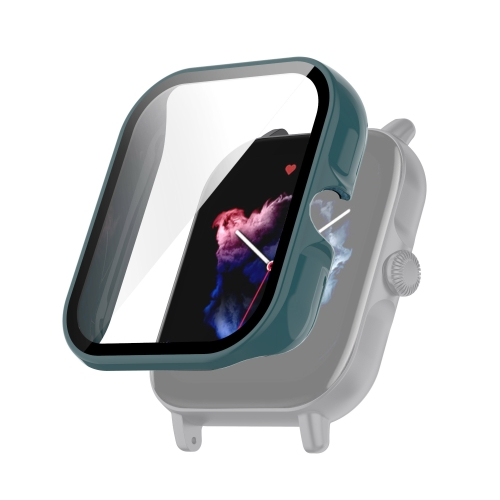 Plastový obal s ochranným sklem pro Xiaomi Amazfit GTS 3 zelený