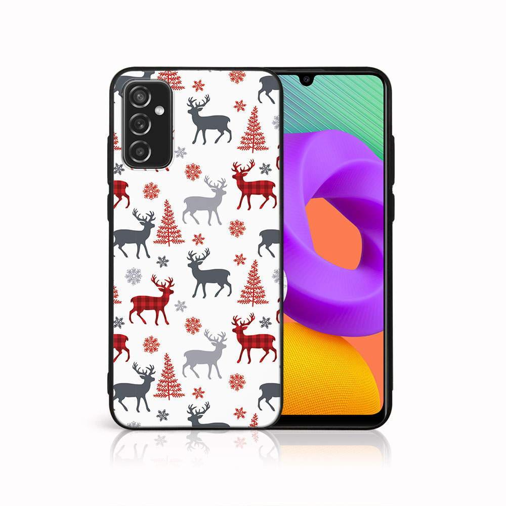 Levně MY ART Kryt s vánočním designem Samsung Galaxy M52 5G DEER (068)