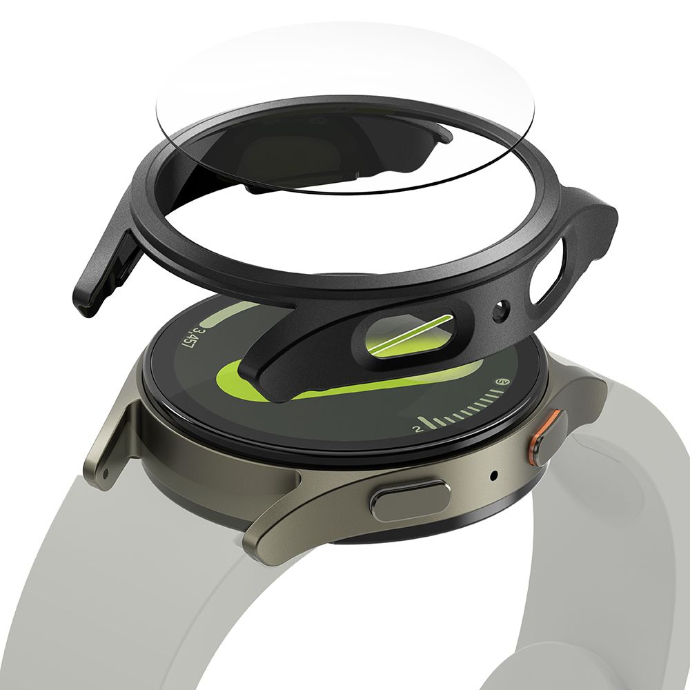 Levně RINGKE SLIM Obal + ochranné sklo Samsung Galaxy Watch 7 44mm TITANIUM BLACK