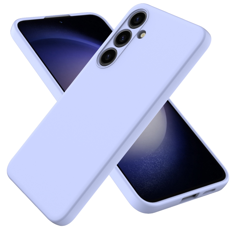Levně RUBBER Ochranný kryt pre Samsung Galaxy S24 5G fialový