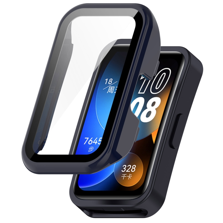 PC FULL COVER Plastový kryt se sklem pro Huawei Band 8 / 9 modrý