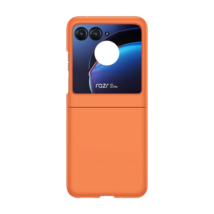 PLASTIC Ochranný plastový kryt pro Motorola Razr 50 oranžový