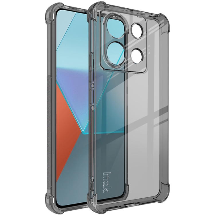 Levně IMAK Ochranný silikonový obal pro Xiaomi Redmi Note 13 Pro 5G / Xiaomi Poco X6 5G černý