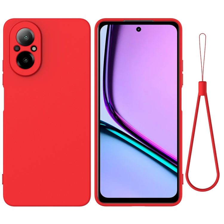 Levně RUBBER Ochranný kryt pro Realme C67 červený