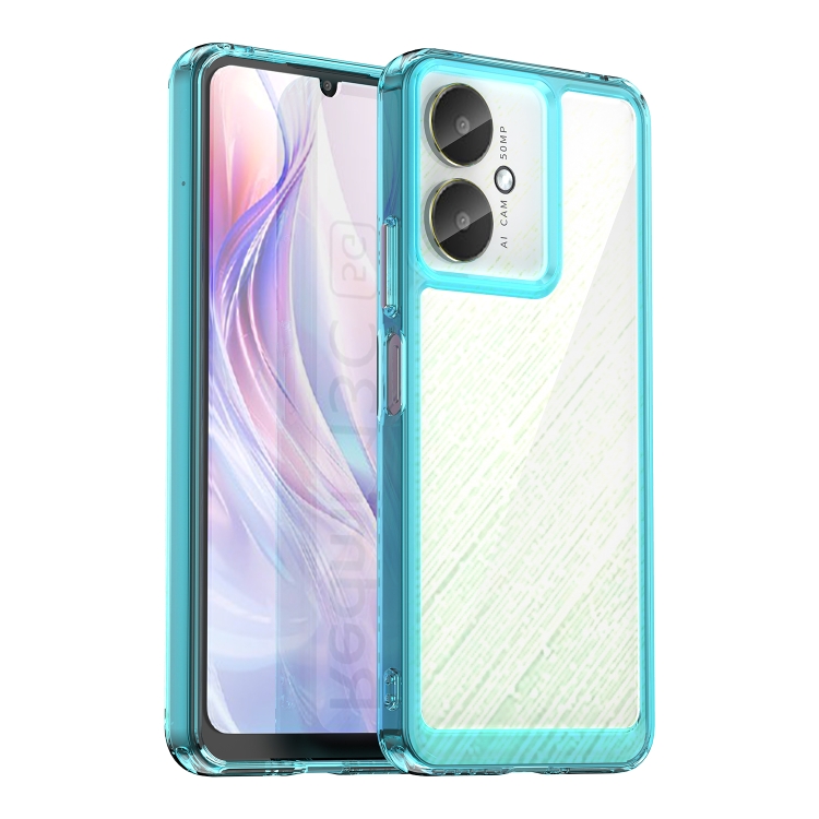 CRYSTAL Ochranný obal pro Xiaomi Redmi 13C 5G tyrkysový