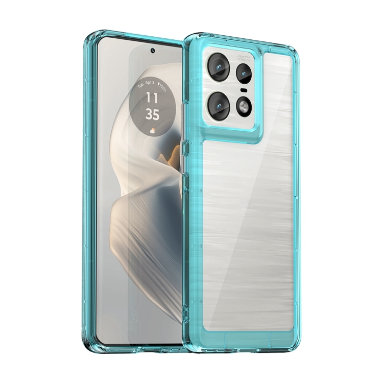 CRYSTAL Ochranný obal pro Motorola Edge 50 Pro tyrkysový
