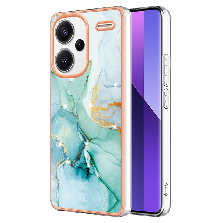 Levně IMD MARBLE Ochranný kryt Xiaomi Redmi Note 13 Pro+ 5G GREEN