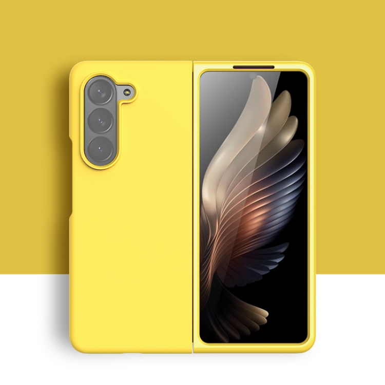 RUBBER Ochranný kryt pro Samsung Galaxy Z Fold6 5G žlutý