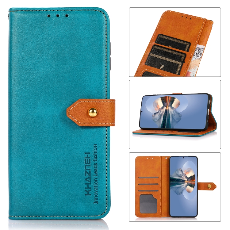 Levně KHAZNEH DUAL-COLOR Peněženkový kryt pro Honor 200 modrý