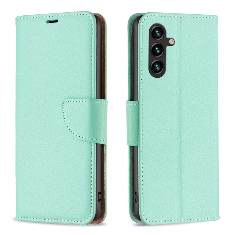 Levně LITCHI Peněženkové pouzdro pro Samsung Galaxy A35 5G zelené