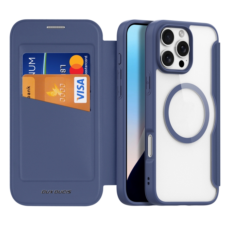Levně DUX X PRO Zaklápěcí pouzdro s MagSafe pro Apple iPhone 16 Pro modré