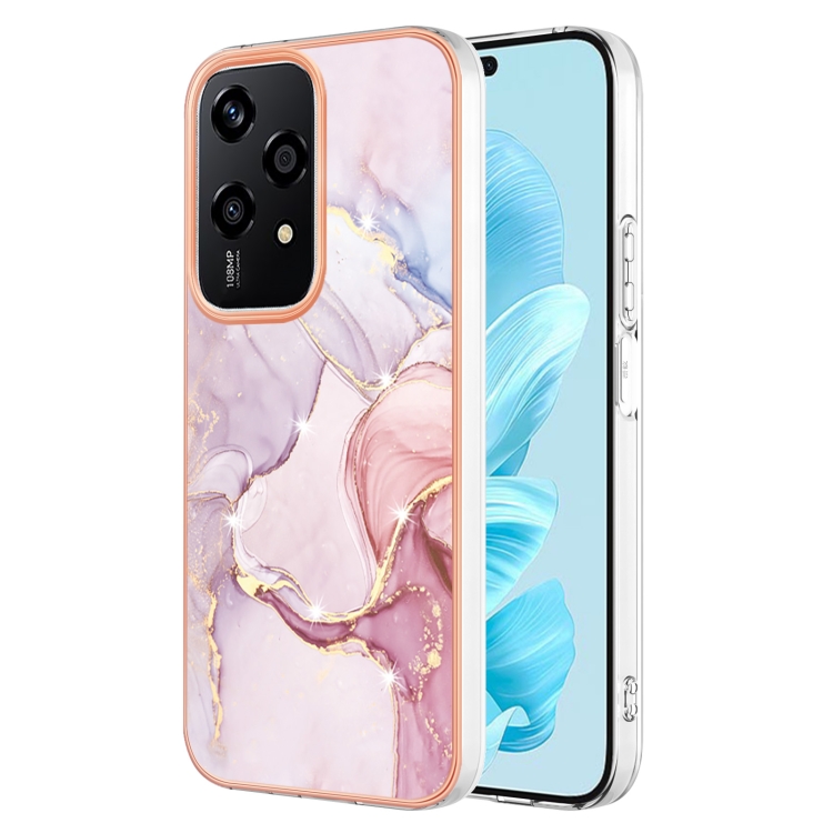 Levně IMD MARBLE Ochranný kryt pro Honor 200 Lite ROSE GOLD
