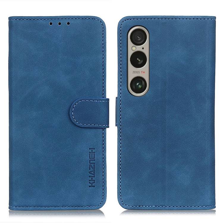 KHAZNEH RETRO Zaklápěcí pouzdro pro Sony Xperia 1 VI modré
