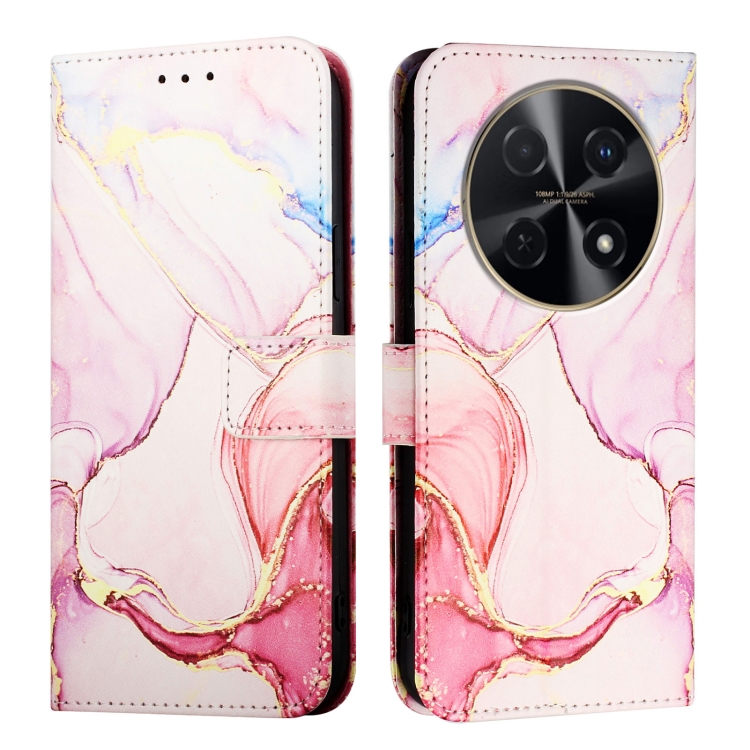 Levně ART MARBLE Peněženkový kryt pro Huawei Nova 12i ROSE GOLD