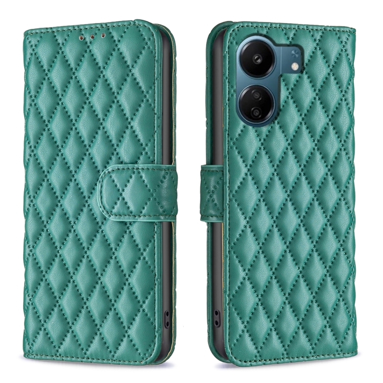 LATTICE Ochranné pouzdro pro Xiaomi Redmi 13C / Poco C65 zelený