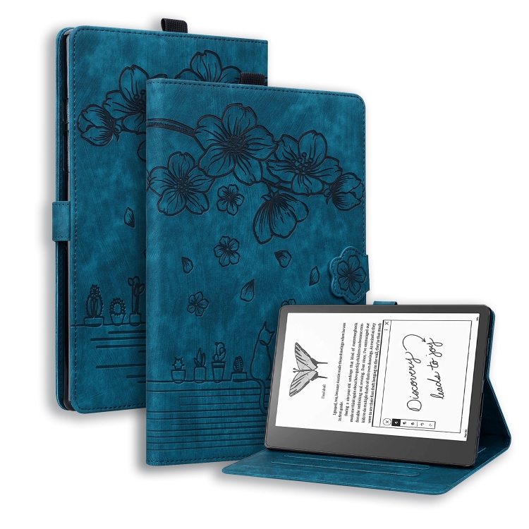 Levně ART FLOWER Zaklápěcí pouzdro Amazon Kindle Scribe 2022 modré