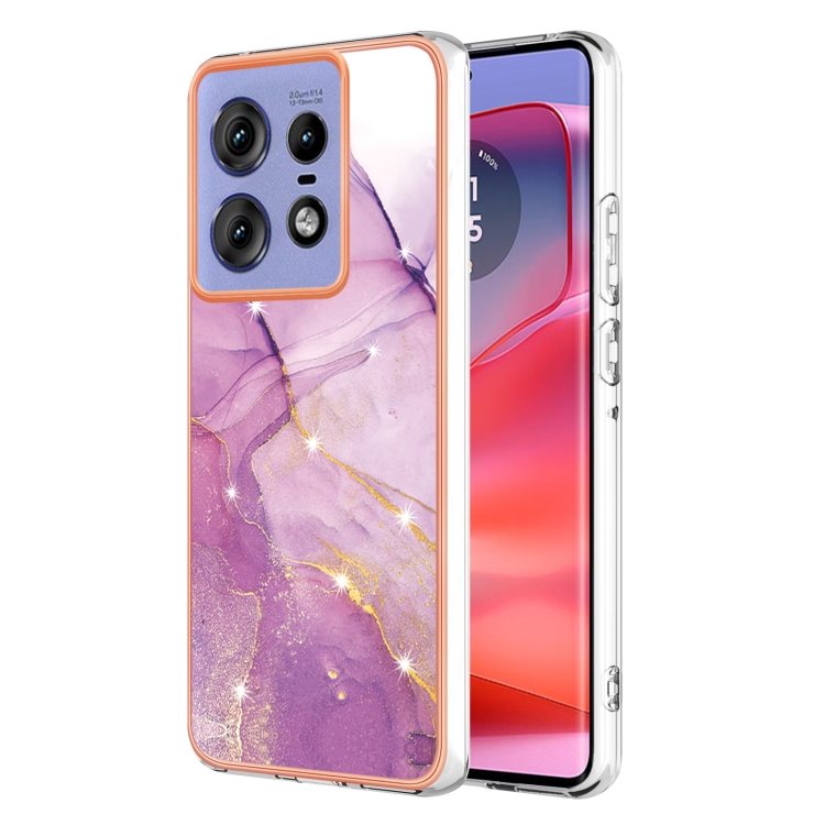 IMD MARBLE Ochranný kryt pro Motorola Edge 50 Pro PURPLE