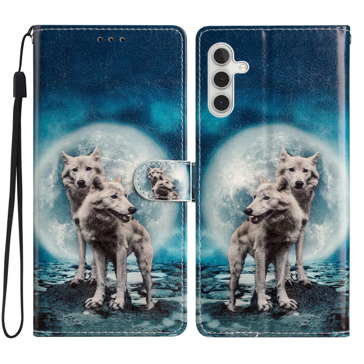 ART Peněženkový kryt pro Samsung Galaxy A55 5G WOLVES